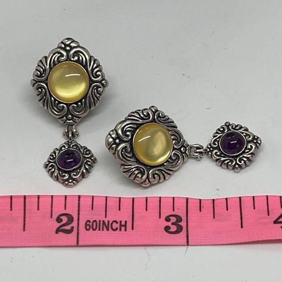 Hearts pendant and earrings set - Picture 3 of 7